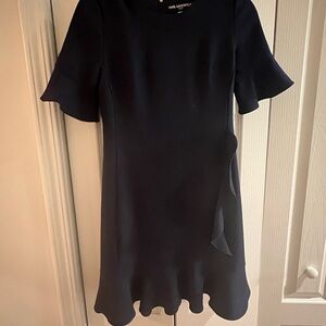 Karl Lagerfeld Black Ruffled Mini Dress